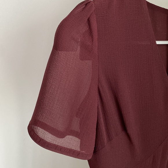 All Saints Lucia V-Neck Short Sleeve Dress Size 6 - Picture 8 of 9